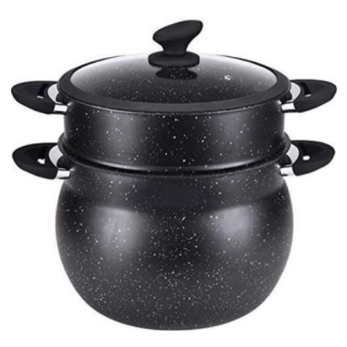 Dampfgarer schwarz 8L - Saidi Lebensmitel