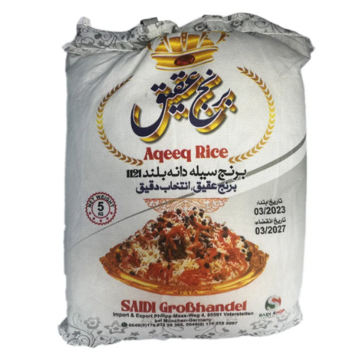 Aqeeq Reis Saidi Lebensmitel