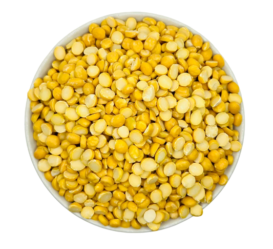Halbierte Kichererbsen-Dal (Dal Nakhut) aus Indien Pistabadam